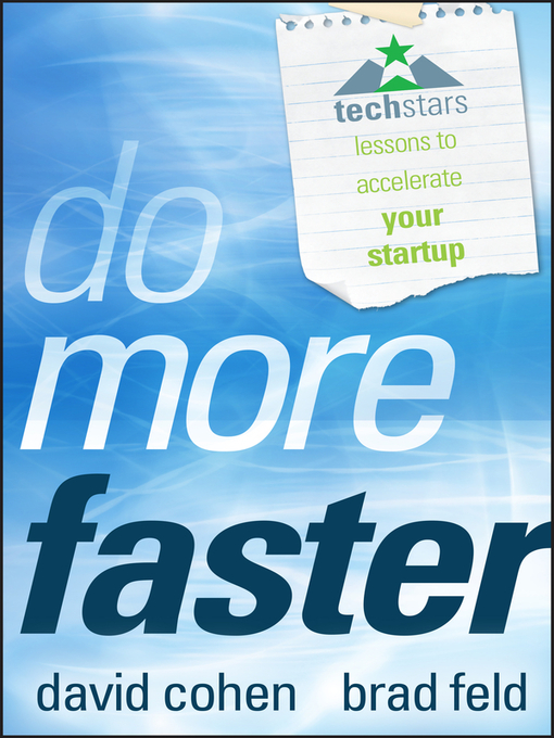 Title details for Do More Faster by Brad Feld - Available
